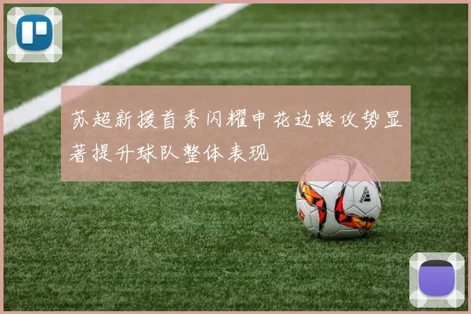 苏超新援首秀闪耀申花边路攻势显著提升球队整体表现